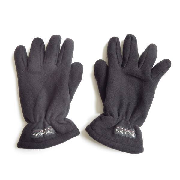 Sonia Originelli Handschuhe Winter Finger Fleece Schwarz Klettverschluss Zeitlich begrenztes Angebot