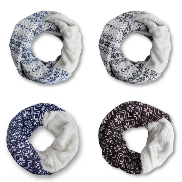 Sonia Originelli Loop "Flower" Schal Kuschelfell Polyester Winter Riesige Ersparnisse