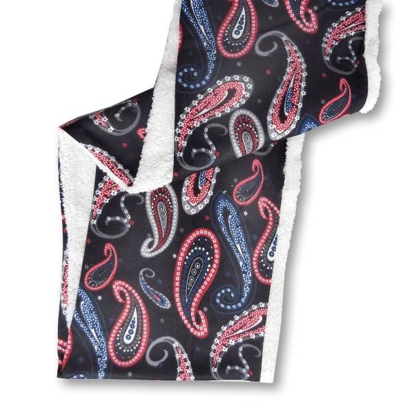 Sonia Originelli Loop "Paisley" Schal Kuschelfell Polyester Winter Super Sparpreis
