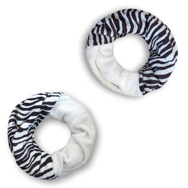 Sonia Originelli Loop "Zebra" Schal Kuschelfell Polyester Winter Begrenzte Freigabe