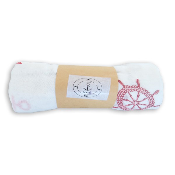 Sonia Originelli Loop Schal "Maritim Steuerrad Anker" Reliefdruck Sommer Neueste Stile