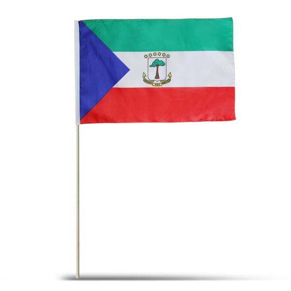 Sonia Originelli 10er Set Fahne Flagge Winkfahne "Äquatorial Guinea" Handfahne EM WM Super Rabatt