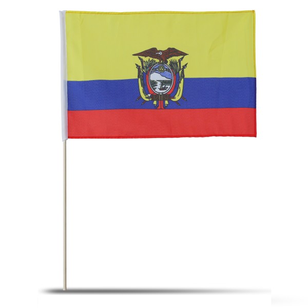 Sonia Originelli 10er Set Fahne Flagge Winkfahne "Ecuador" Handfahne EM WM 50% Rabatt für begrenzte Zeit
