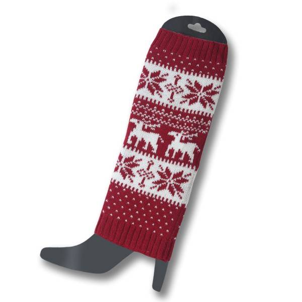 Sonia Originelli 1 Paar Beinstulpen "Norweger" Weihnachtsmuster Überzieher Warm Schlussverkauf