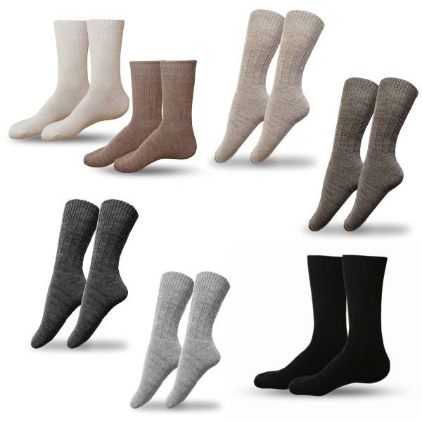 Sonia Originelli 2 Paar Alpakasocken "Dünn" Alpackawolle Unisex Winter Preisnachlass