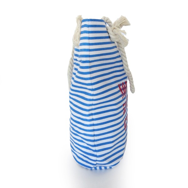 Sonia Originelli City Shopper "Norderney" maritim gestreift Koordinaten Canvas Saisonale Angebote
