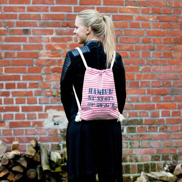 Sonia Originelli City-Turnbeutel "Fehmarn" Maritim Strand Beach Rucksack Super Sparpreis