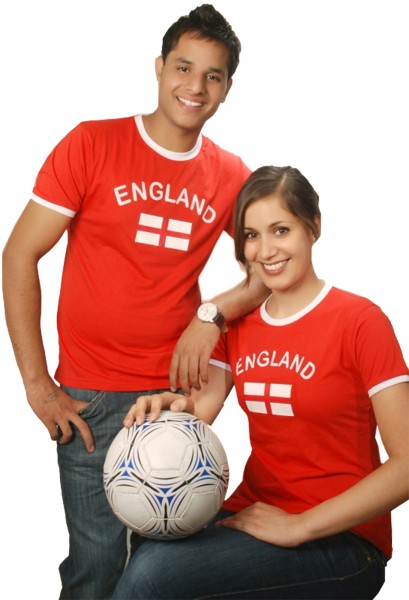 Sonia Originelli Fan-Shirt "England" Unisex Fußball WM EM Herren T-Shirt Fabrikladen