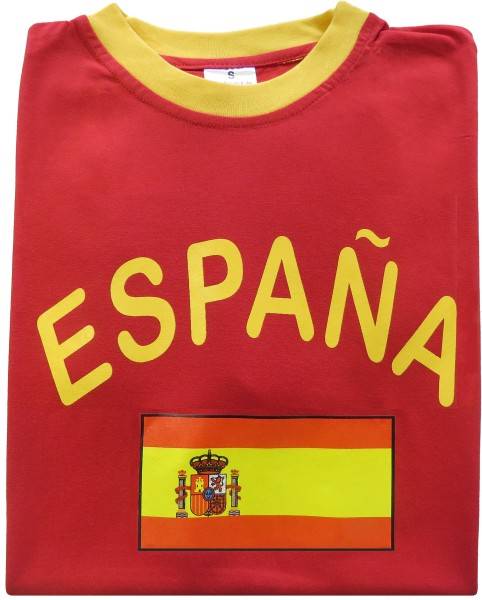 Sonia Originelli Fan-Shirt "España" Unisex Fußball WM EM Herren T-Shirt Begrenzt auf 3 Tage