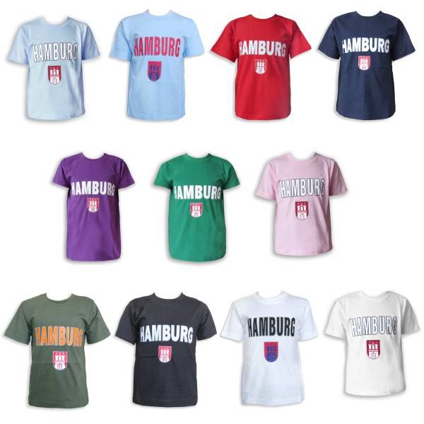 Sonia Originelli Kinder T-Shirt "Hamburg" Classic Wappen Baumwolle Heißer Verkauf
