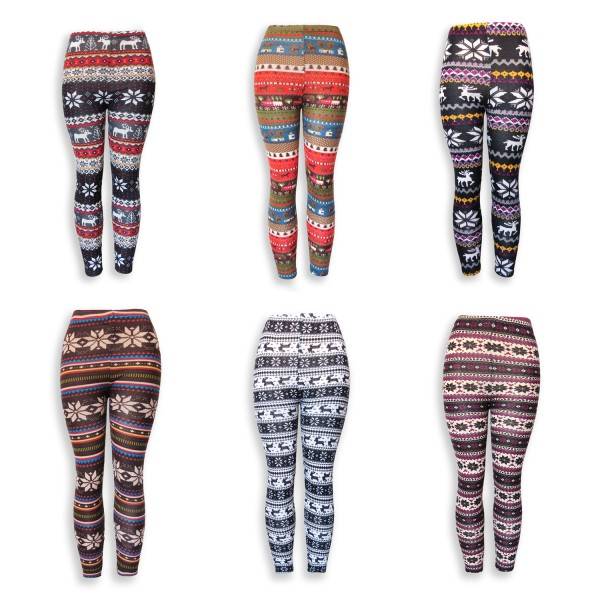 Sonia Originelli Leggins gemustert bunte Motive onesize Damen Zeitlich begrenztes Angebot