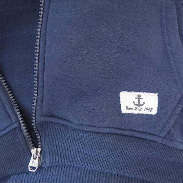 Sonia Originelli Sweatjacke "Hamburg" Damen unifarben Hoodie bestickt Bestseller