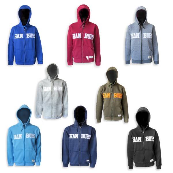 Sonia Originelli Sweatjacke "Hamburg" Damen unifarben Hoodie bestickt Bestseller