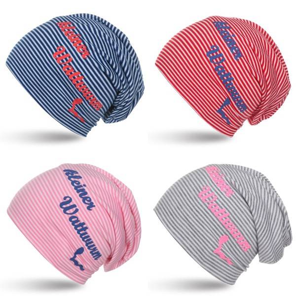 Sonia Originelli Beanie Mütze Kind "Kleiner Wattwurm" Maritim Streifen Bis zu 55% Rabatt