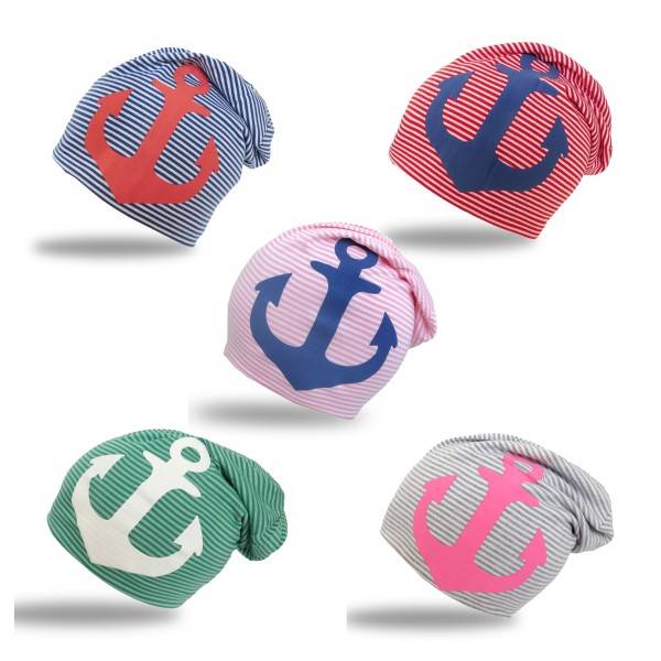 Sonia Originelli Beanie Mütze Kind "Maritim Anker" Kindermütze Streifen Discount Store für neue Produkte