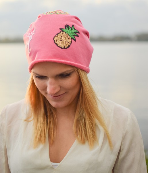 Sonia Originelli Beanie Mütze Patch Aufnäher Diamant Eis trend Baumwolle Günstiger Verkauf