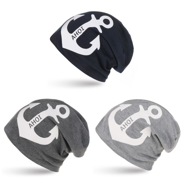 Sonia Originelli City-Beanie "Ahoi" Anker Mütze Maritim Preisnachlass