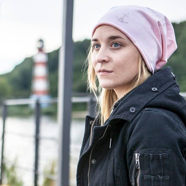 Sonia Originelli Fleece Beanie "Mini Anker Fleece" Strass Mütze Winter Premium Neuheiten