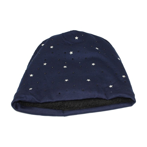 Sonia Originelli Winter Beanie Mütze "Strass Sternchen" Teddyfell Futter Clearance-Verkauf