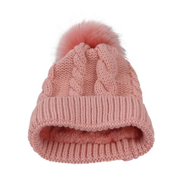 Sonia Originelli Winter Beanie Mütze Zopfmuster XL Bommel Teddyfell Speichern exportieren