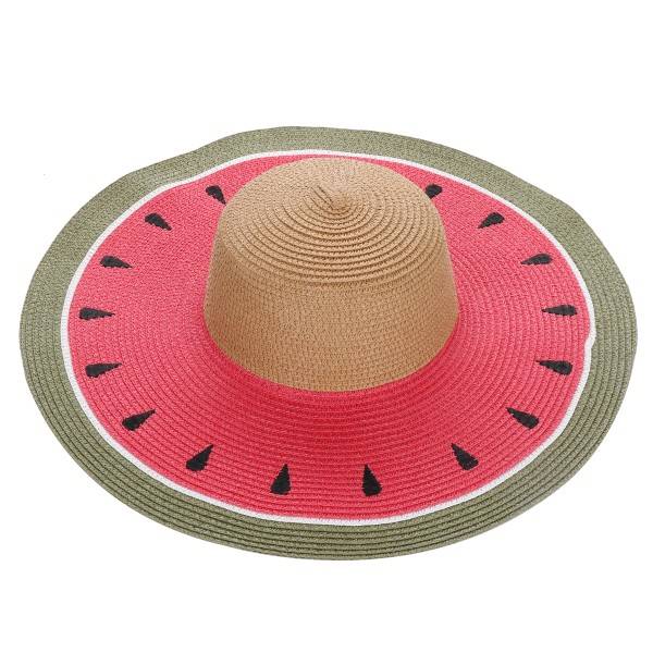 Sonia Originelli XXL Strohhut "Melone" Frucht Damen Sommerhut Strand 2025