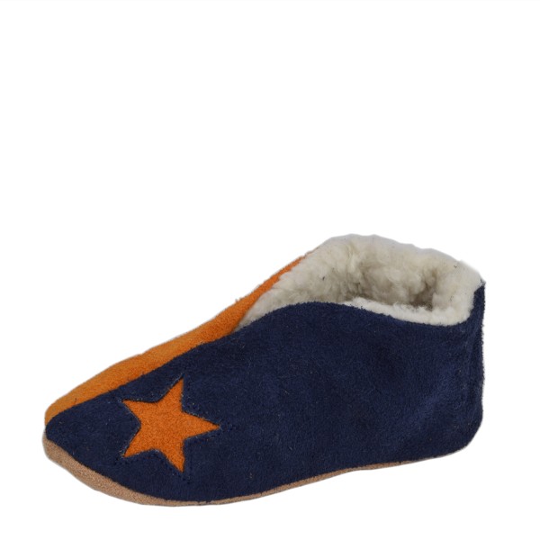 Sonia Originelli Kinder Wildlederhausschuh "Mix" Echt Leder Schluffis Stern Hotsell