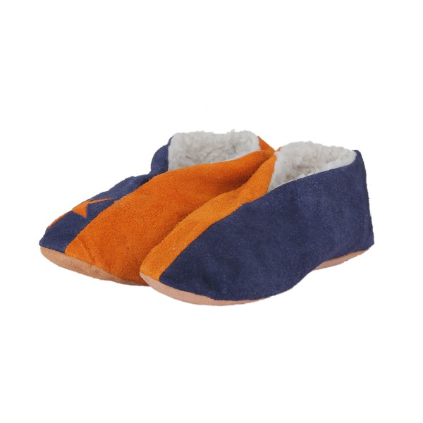 Sonia Originelli Wildlederhausschuh "Mix" Echt Leder Kuschelfell Schluffis Begrenztes Angebot