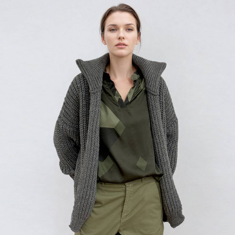 Soul Kathrine GRACE CARDIGAN grey 50% Rabatt mit kostenlosem Versand