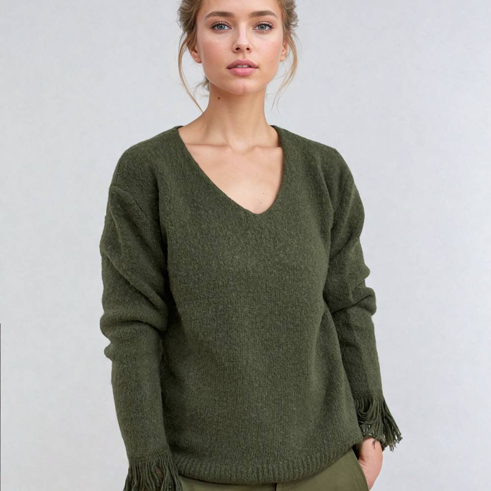 Soul Kathrine NELA SWEATER olive 2025