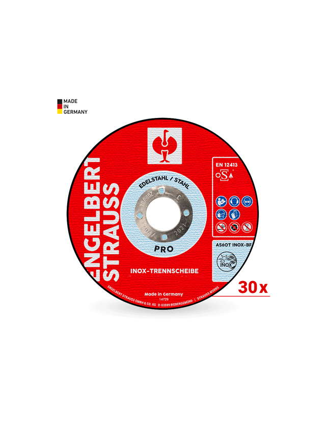 Strauss e.s. Inox-Trennscheibe pro Set, 30 Stück Kauf eins, bekomm eins gratis