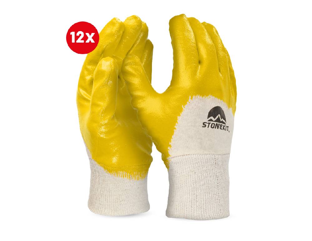 Strauss Nitril-Handschuhe Basic, teilbeschichtet,12er Pack Räumungsverkauf