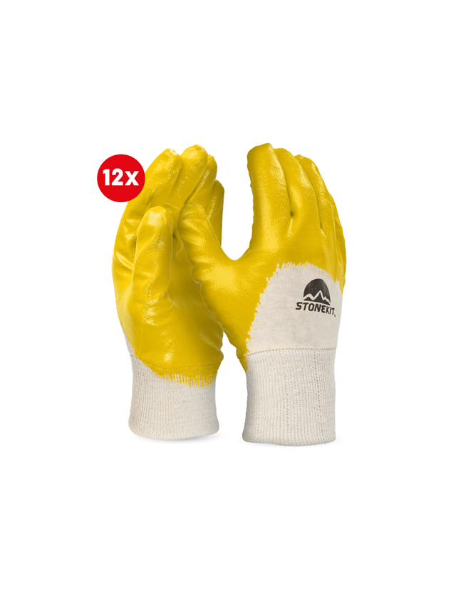Strauss Nitril-Handschuhe Basic, teilbeschichtet,12er Pack Räumungsverkauf
