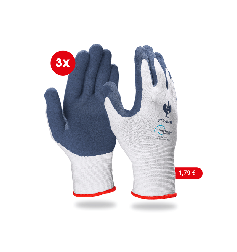 Strauss e.s. Latexschaum-Handschuhe recycled, 3 Paar Tägliche Deals