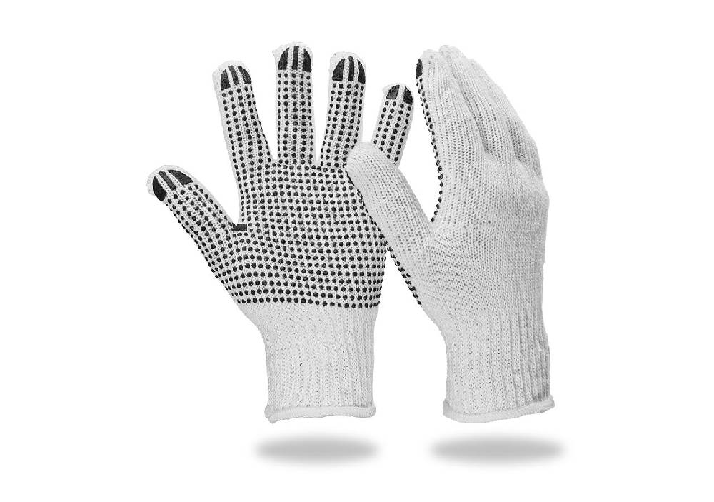 Strauss PVC-Strickhandschuhe Black-Point
