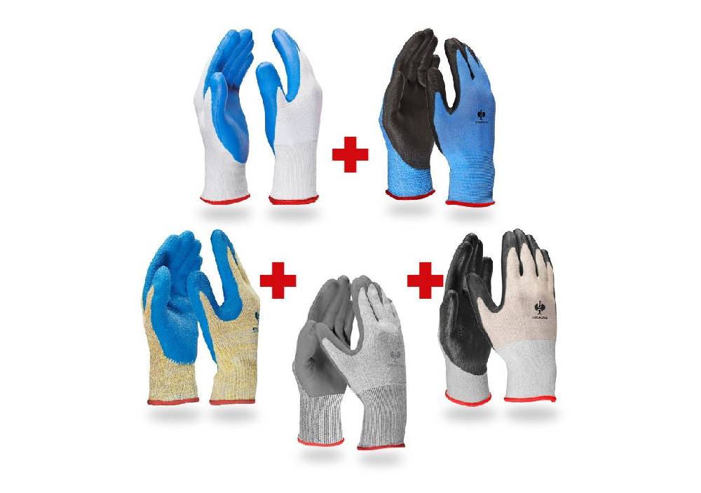 Strauss TEST-SET: Handschuhe Schnittschutz