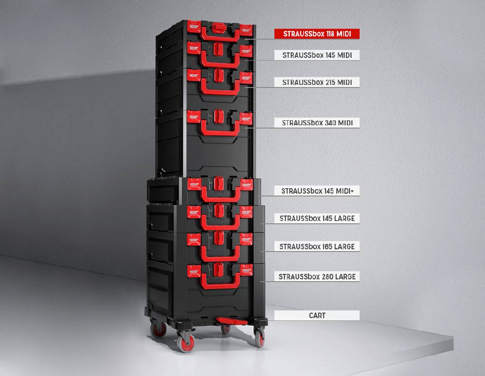 Strauss Steckschl.-Satz pro 1/2 in STRAUSSbox 118 midi