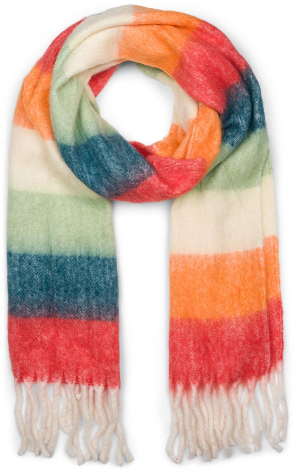 Stylebreaker Web Strickschal breite Streifen bunt Wochenangebot