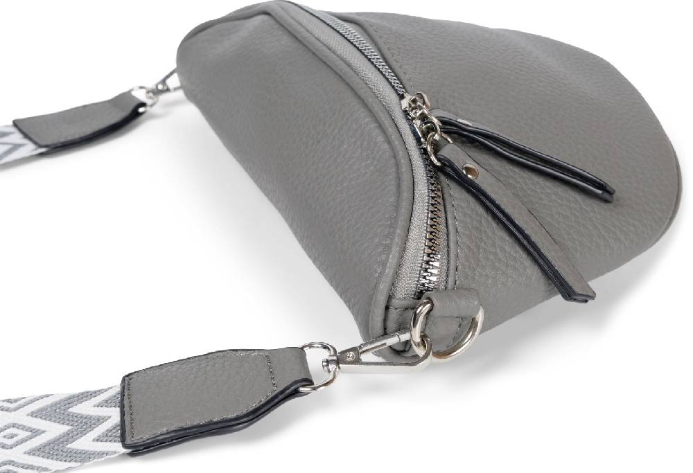 Stylebreaker Halbmond Crossbody Bag Zick-Zack Raute Nur für heute