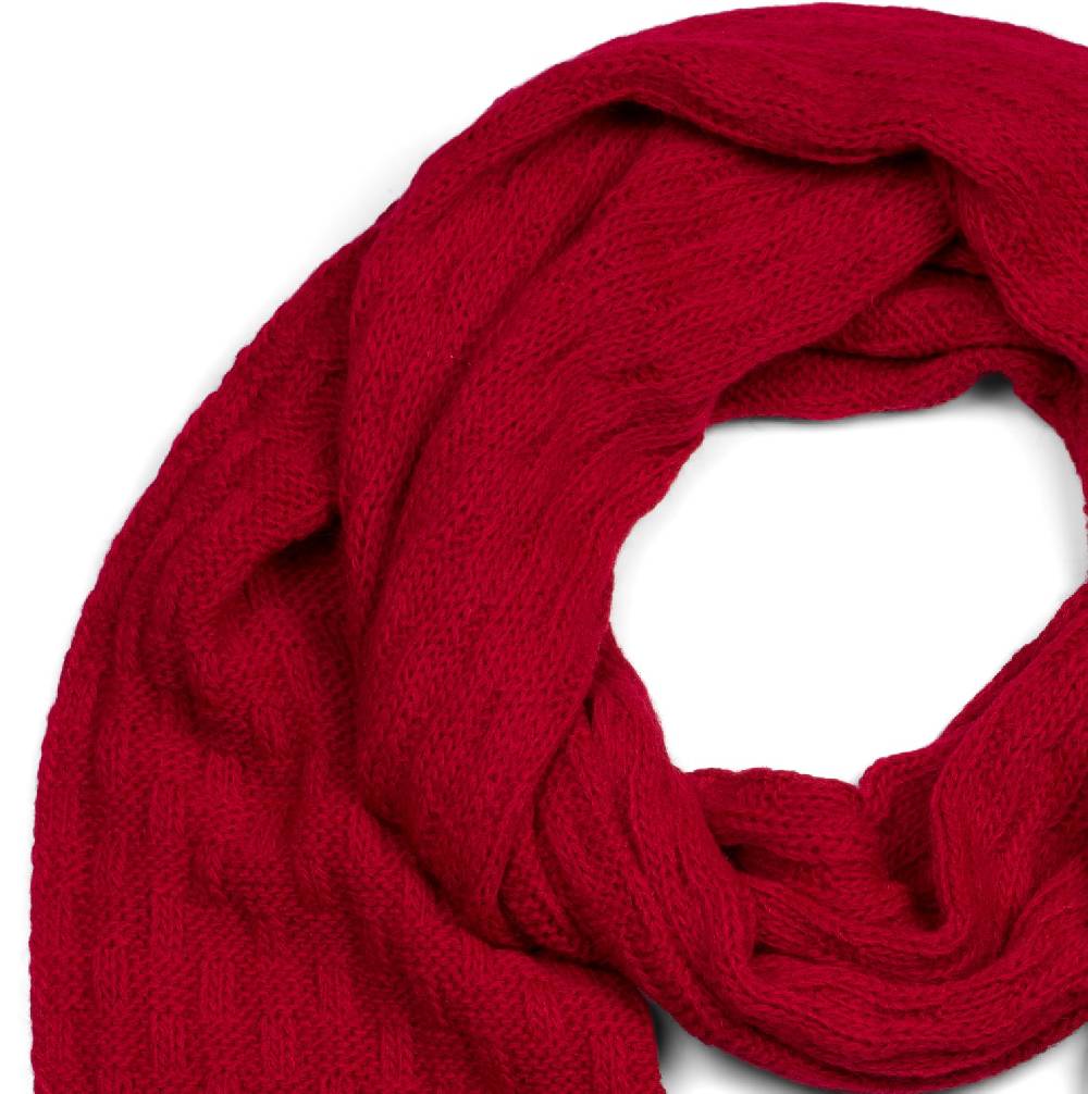 Stylebreaker Strick Schal mit Flecht Muster zollfrei