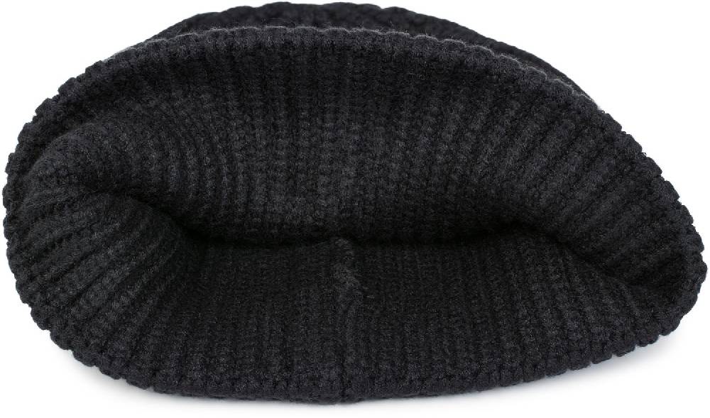 Stylebreaker Feinstrick Beanie Mütze mit Krempe im Angebot