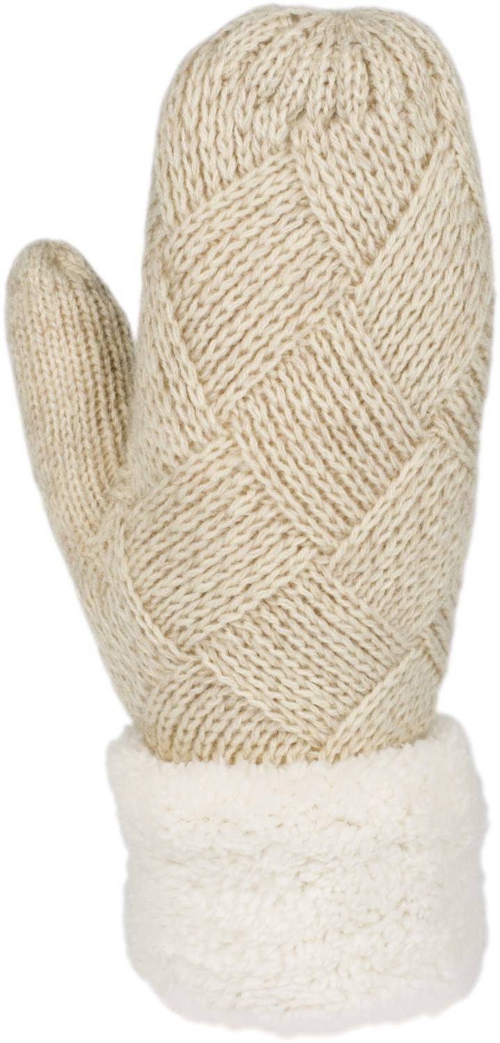 Stylebreaker Strickhandschuhe Fäustlinge mit Rauten Muster und Fleece Fabrikpreis