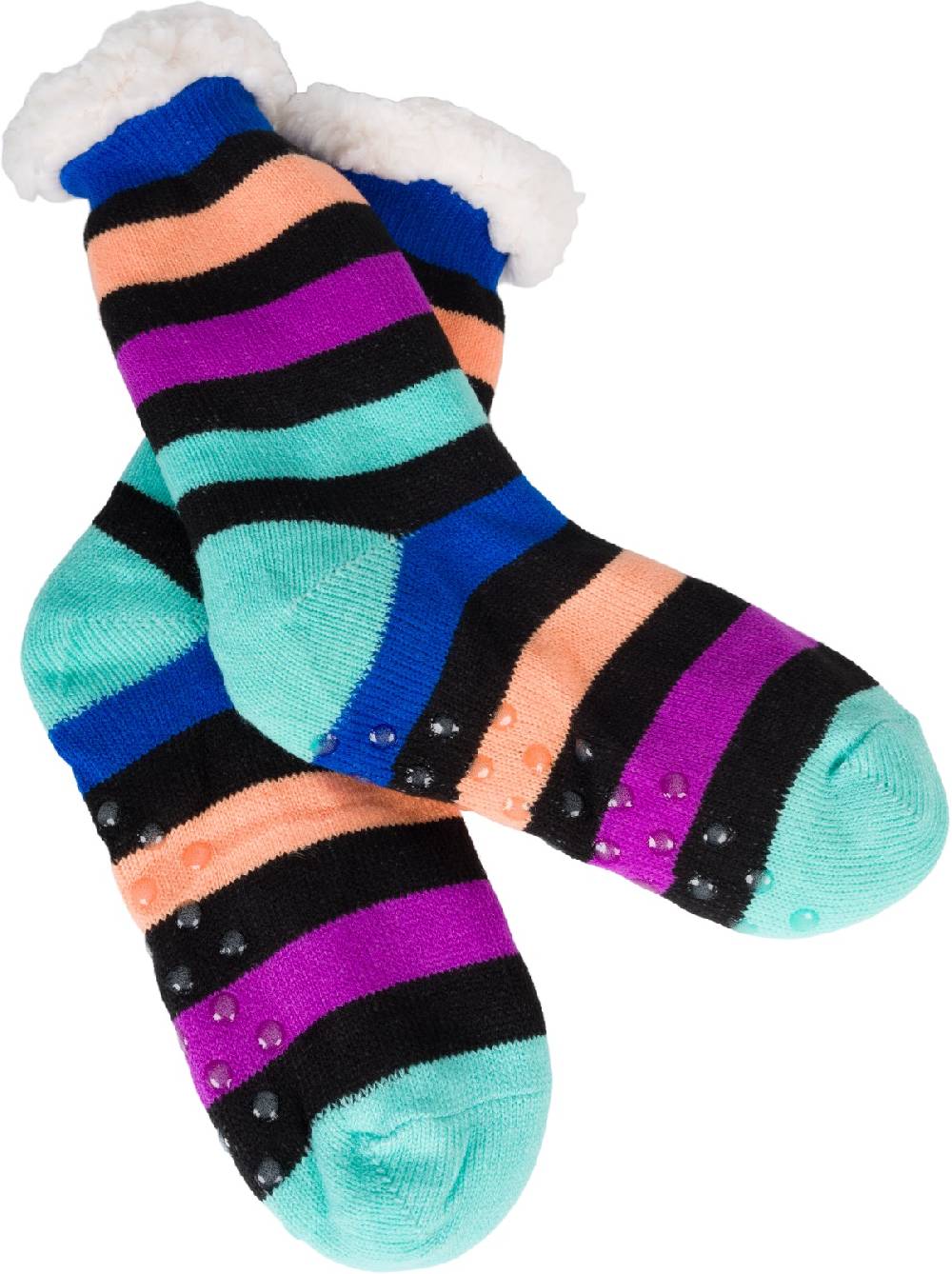 Stylebreaker ABS Kuschelsocken Streifen Muster Günstig kaufen