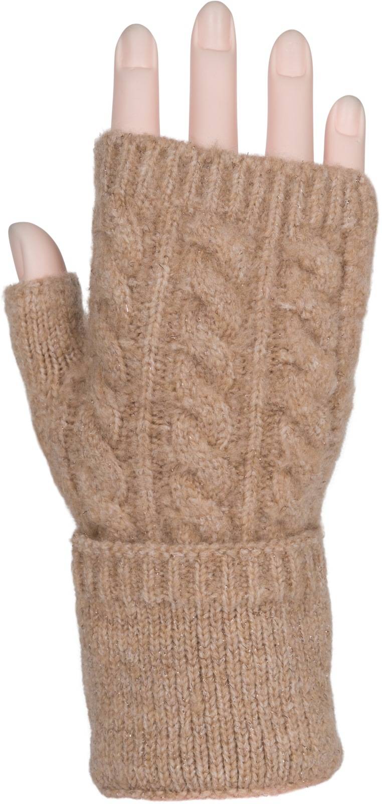 Stylebreaker Fingerlose Strickhandschuhe Zopfmuster Blitzangebot