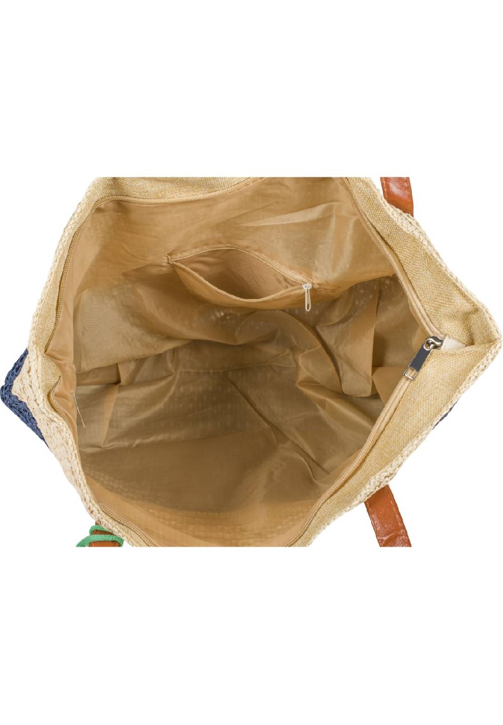 Stylebreaker Korbflecht Henkeltasche - Basttasche 2-Farbig Tiefpreis