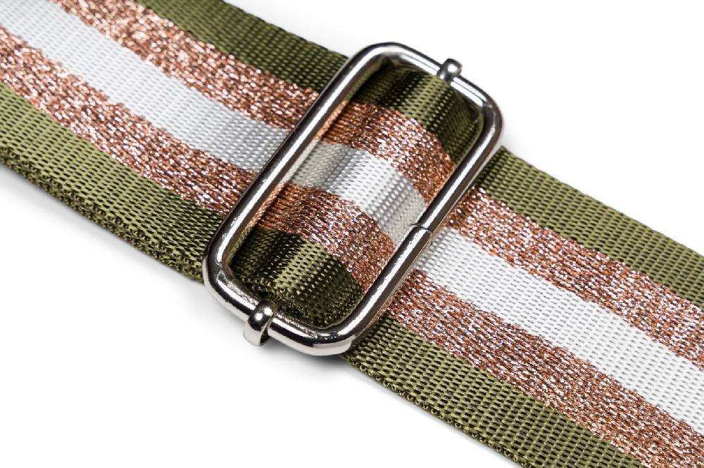 Stylebreaker Breiter Wechsel Taschengurt Metallic Streifen Muster Super Sparpreis