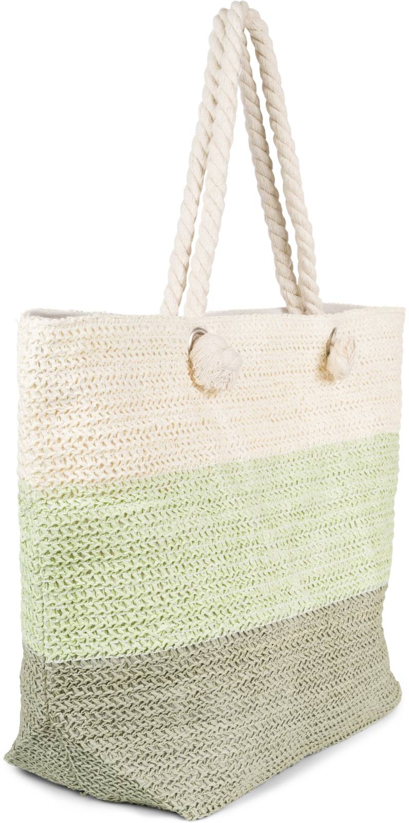 Stylebreaker Gestreifte Papierstroh Strandtasche Verkauf