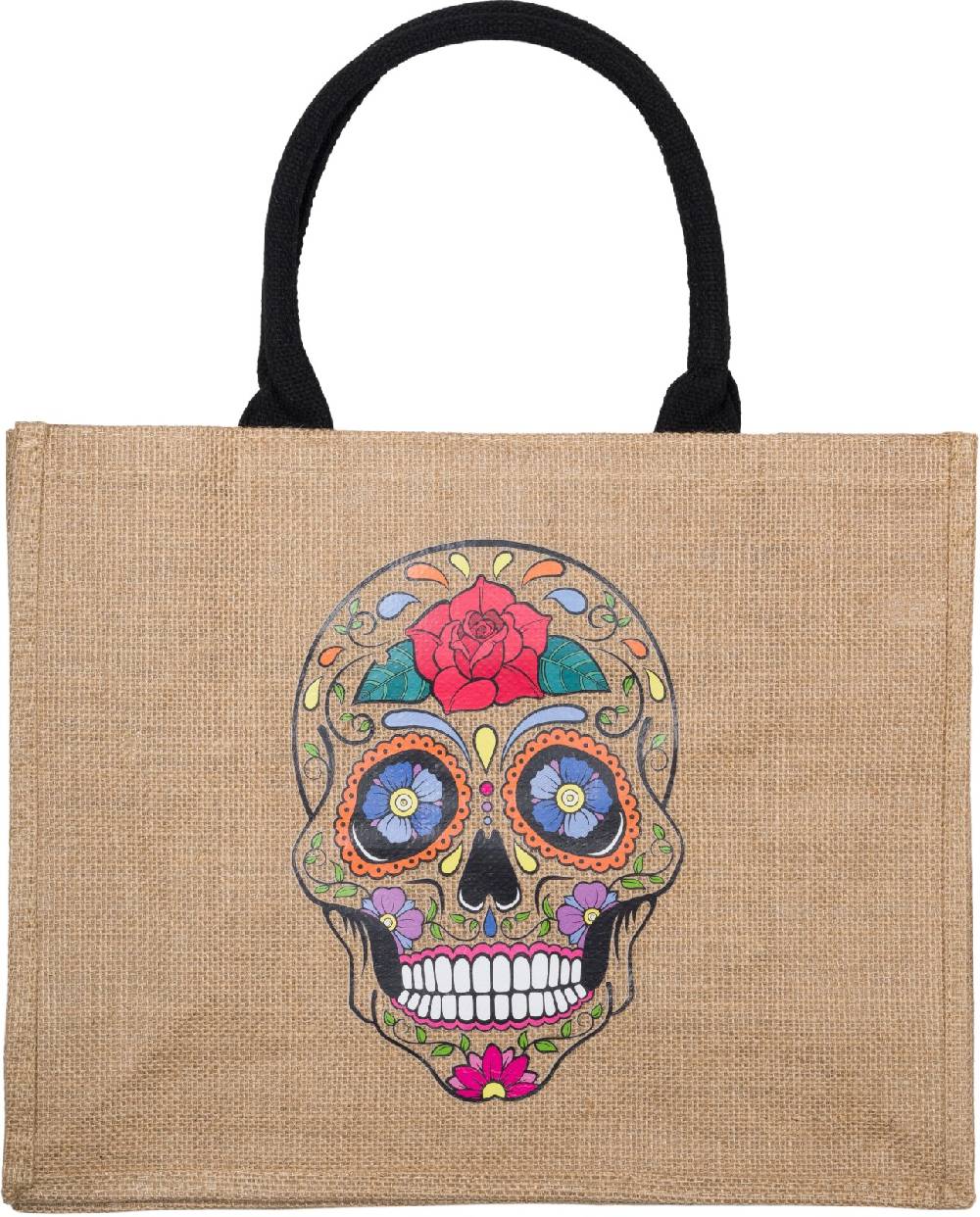 Stylebreaker Leinen Henkeltasche Sugar Skull Flash Sale