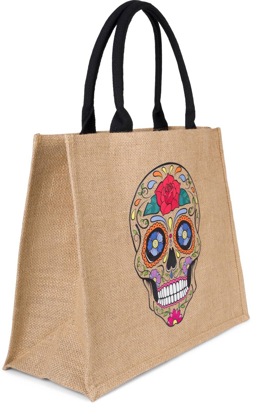 Stylebreaker Leinen Henkeltasche Sugar Skull Flash Sale