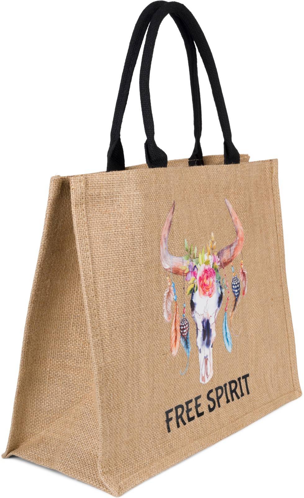 Stylebreaker Leinen Henkeltasche Boho Stier Exklusivangebot