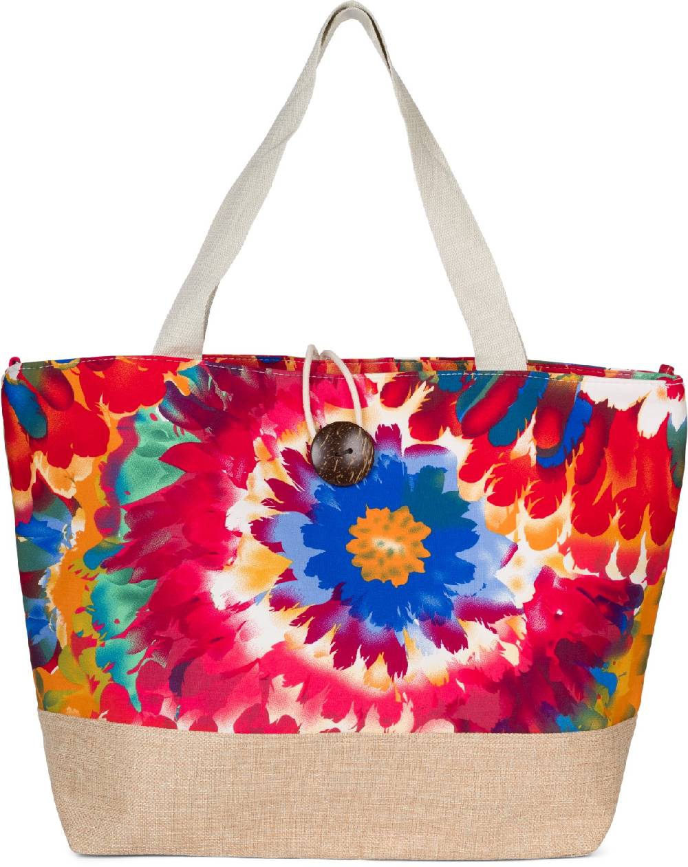 Stylebreaker Strandtasche mit Blumen Muster Saisonschlussverkauf
